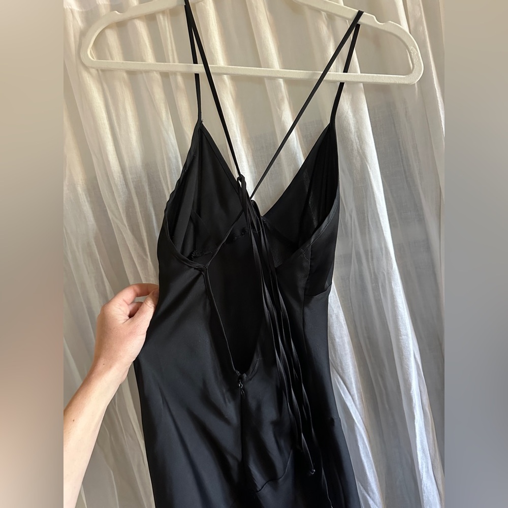 For Love and Lemons x jaime king Alexandra black slip dress XS - Picture 3 of 5